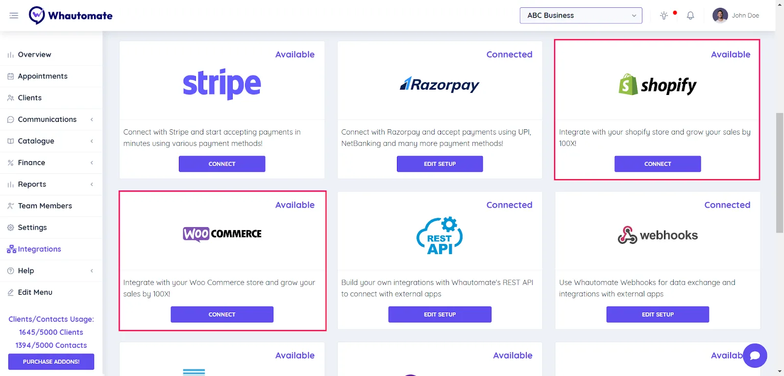 Connect your Shopify/WooCommerce store with the Whautomate platform and automate experiences like abandoned carts, COD confirmations, Order 